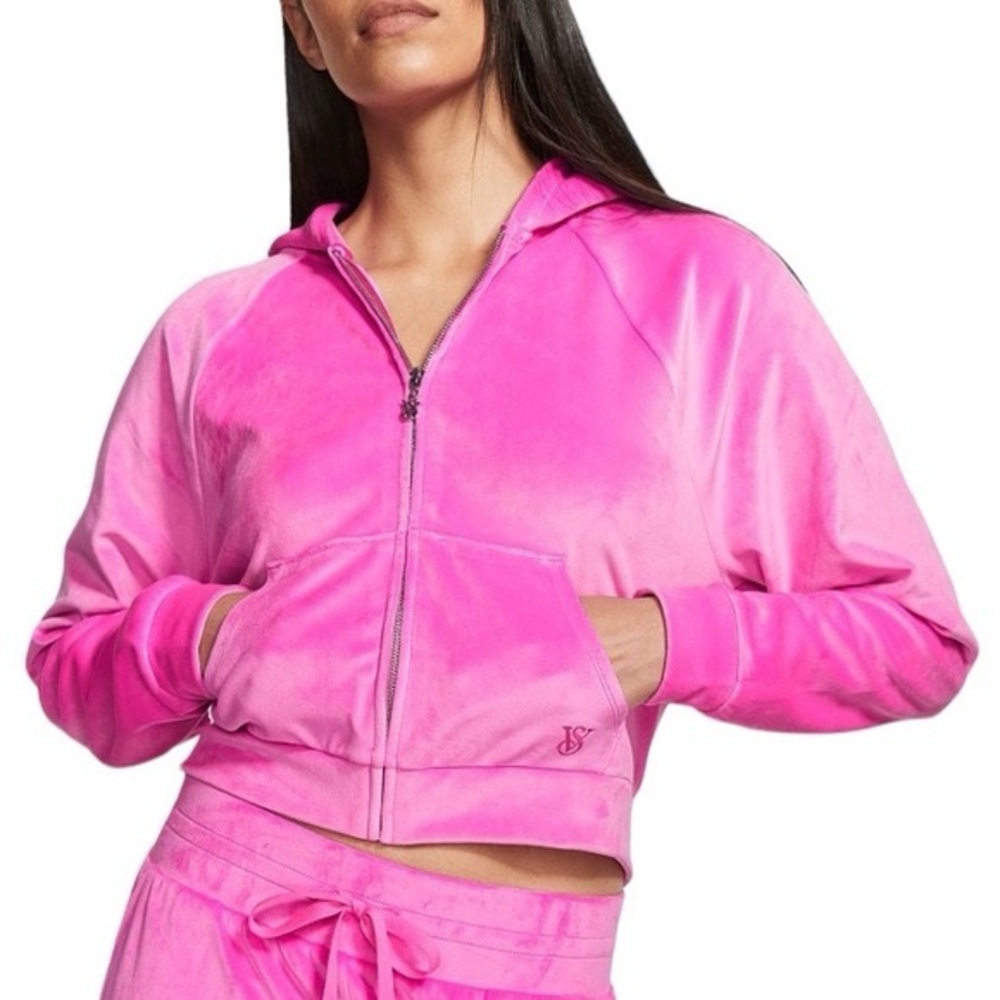 Victoria’s Secret velour pink tracksuit jacket y2k mean girls